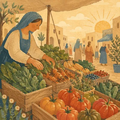 Sunrise Farmers Market Organic Produce Display