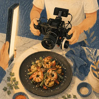 Behind the Scenes Seafood Photography Setup