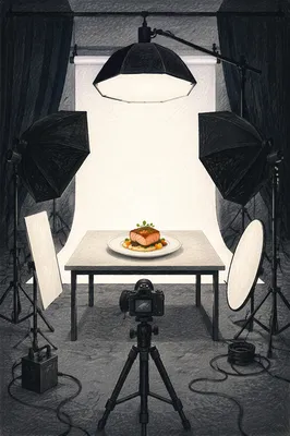 Professional Food Photography Studio Setup