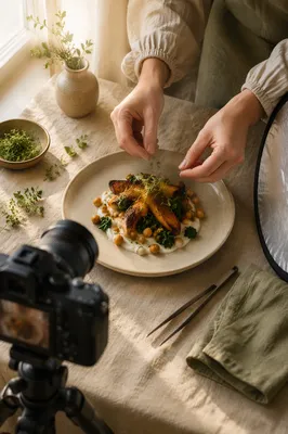 Behind the Scenes Food Styling Setup