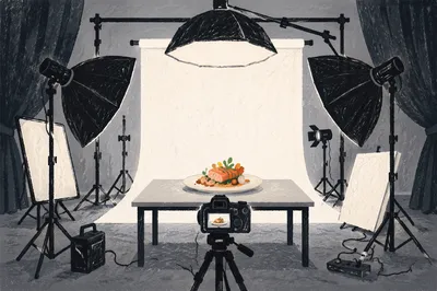Professional Food Photography Studio Setup