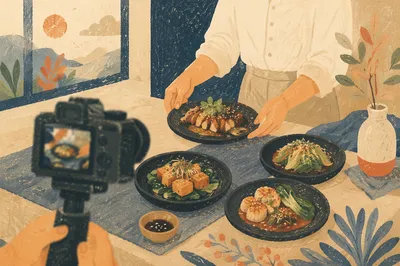 Behind the Scenes Food Photography Table