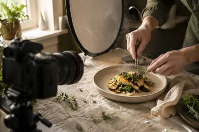 Behind the Scenes Food Photography Setup