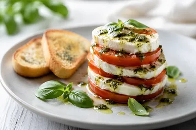 Fresh Caprese Salad with Basil Pesto