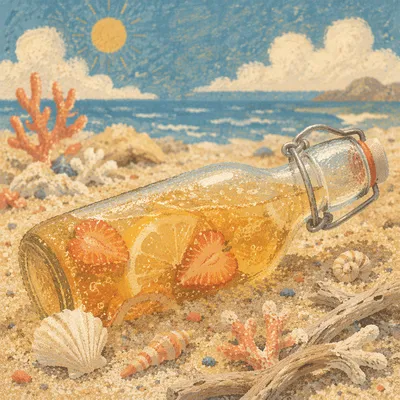Coastal Kombucha Bottle with Fruit Infusion