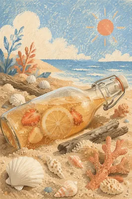 Coastal Kombucha Bottle with Fruit Infusion