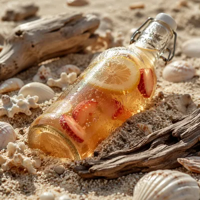 Coastal Kombucha Bottle with Fruit Infusion
