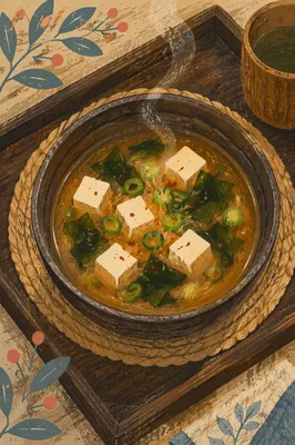 Cozy Miso Soup Bowl with Tofu