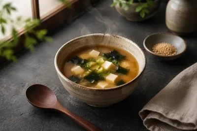 Cozy Miso Soup Bowl Morning Table