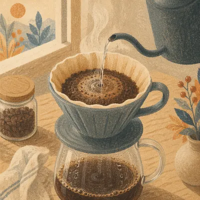 Cozy Morning Pour Over Coffee Ritual