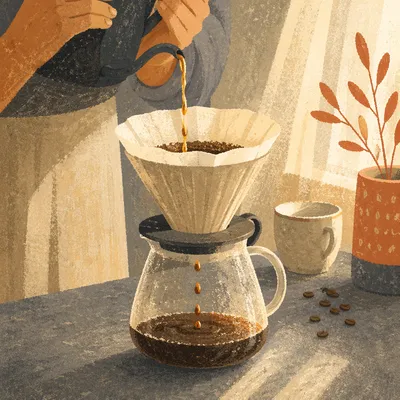 Cozy Pour Over Coffee Morning Ritual