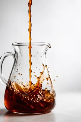 Amber Pour Over Coffee in Glass Carafe