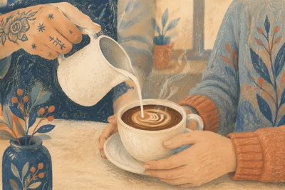 Milk Swirl Pour Over Espresso Cup
