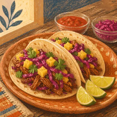 Fresh Tacos with Lime and Cilantro