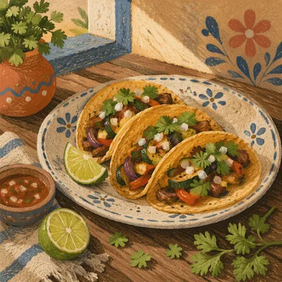 Street Tacos with Lime and Cilantro