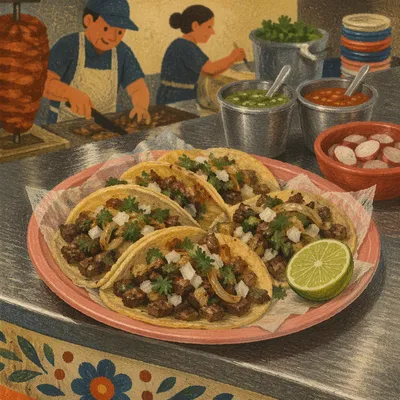 Street Tacos with Lime and Cilantro