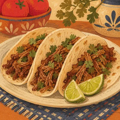 Warm Tacos With Lime and Cilantro