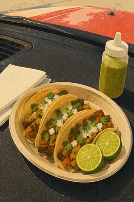 Street Tacos with Lime and Cilantro