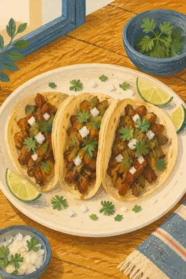 Street Tacos with Lime and Cilantro