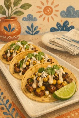 Fresh Street Tacos With Lime and Cilantro