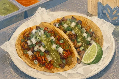 Street Tacos With Lime and Cilantro