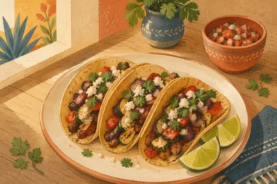 Fresh Tacos with Lime and Cilantro