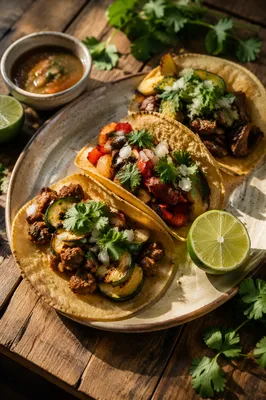 Street Tacos with Lime and Cilantro
