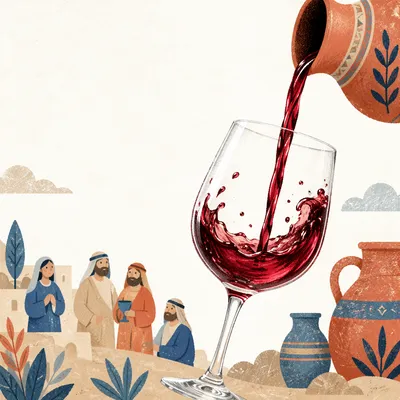 Elegant Red Wine Pour in Crystal Glass