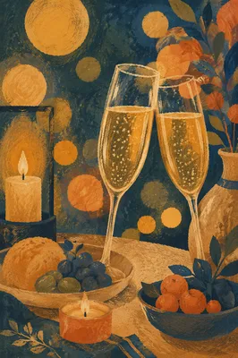 Champagne Toast at Elegant Dinner Celebration