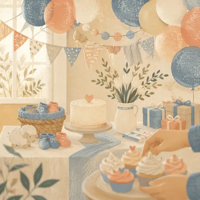 Pastel Church Baby Shower Dessert Table