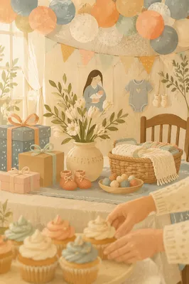 Pastel Church Baby Shower Dessert Table