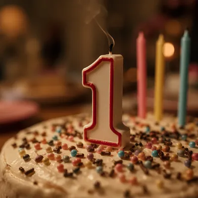 Quiet Birthday Cake Candle Celebration