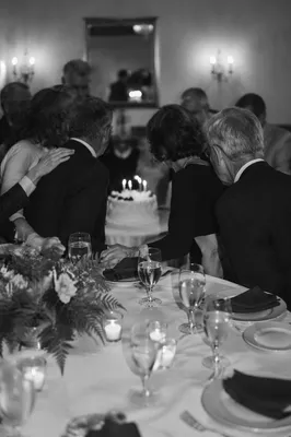 Elegant Birthday Fellowship Dinner with Candlelit Cake