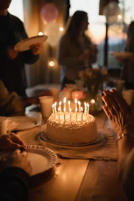 Birthday Cake Candles With Grateful Prayer