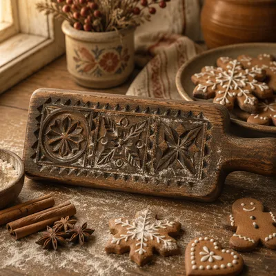Cozy Christmas Gingerbread Baking Mold