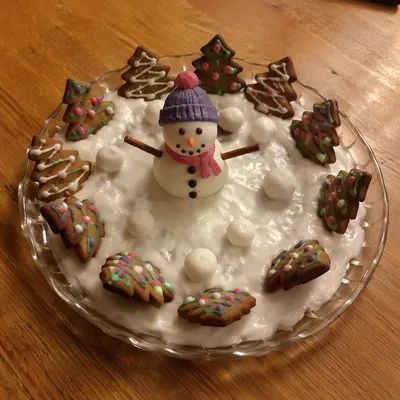 Festive Gingerbread Christmas Cookie Platter