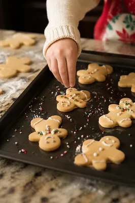 Festive Gingerbread Cookie Decorating at Christmas