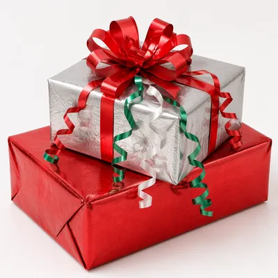 Festive Christmas Gift Boxes With Red Bow
