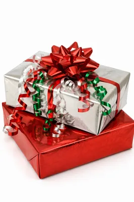 Festive Christmas Gift Boxes With Red Bow