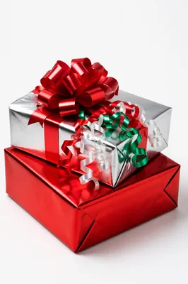 Festive Christmas Gift Boxes with Ribbon Bow