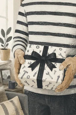 Masculine Father’s Day Tool Pattern Gift