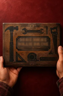 Masculine Fathers Day Tool Gift Plaque