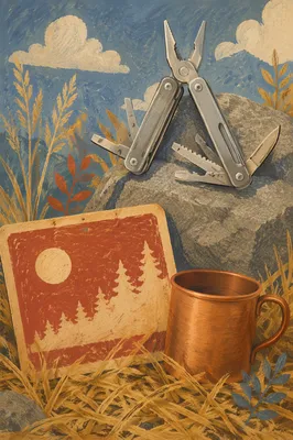 Rustic Fathers Day Tools Gift Scene