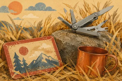 Rustic Fathers Day Multitool Gift Scene