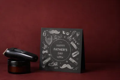 Masculine Fathers Day Grooming Gift Card