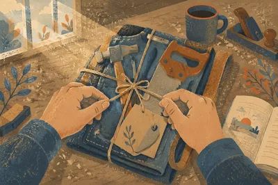 Father’s Day Tools Gift in Warm Workshop