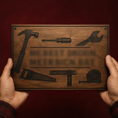 Masculine Father’s Day Tool Gift Plaque