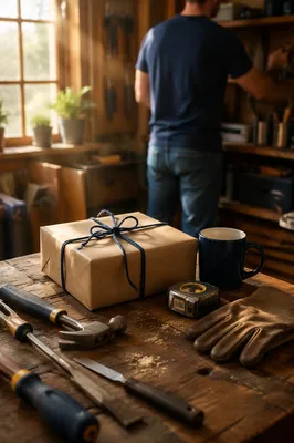 Fathers Day Gift with Tools Workbench