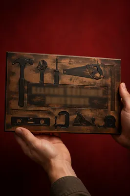 Masculine Fathers Day Tool Gift Plaque