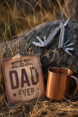 Rustic Fathers Day Multitool Gift Scene